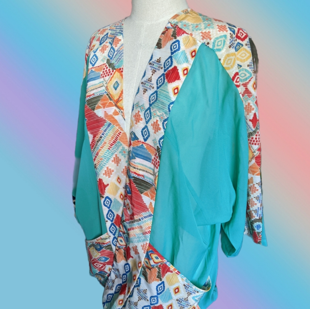 NWOT MIAMI 3/4 sleeve short kimono